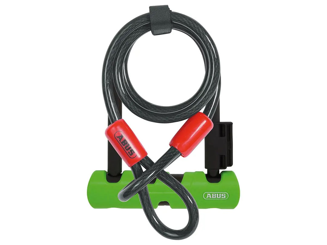 ABUS 410 Ultra mini U-lock 140mm with carrier and Cobra 10/120m cable