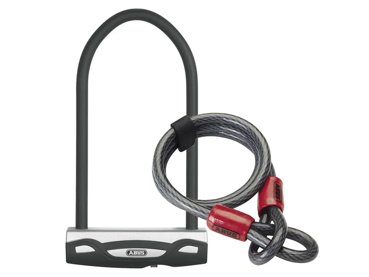 ABUS 471 Sinus Plus U-Lock 230mm with carrier and 10/120m Cobra cable